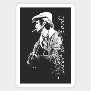 Townes Van Zandt // Retro Style Fan Design Sticker